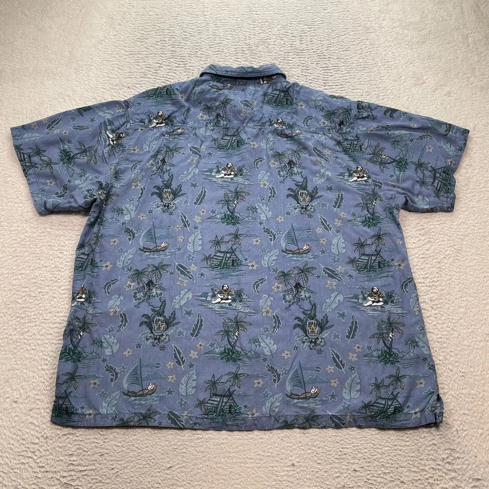 Big Dogs Shirt Men's Size XL Hawaiian Floral Short Sleeve Button Down